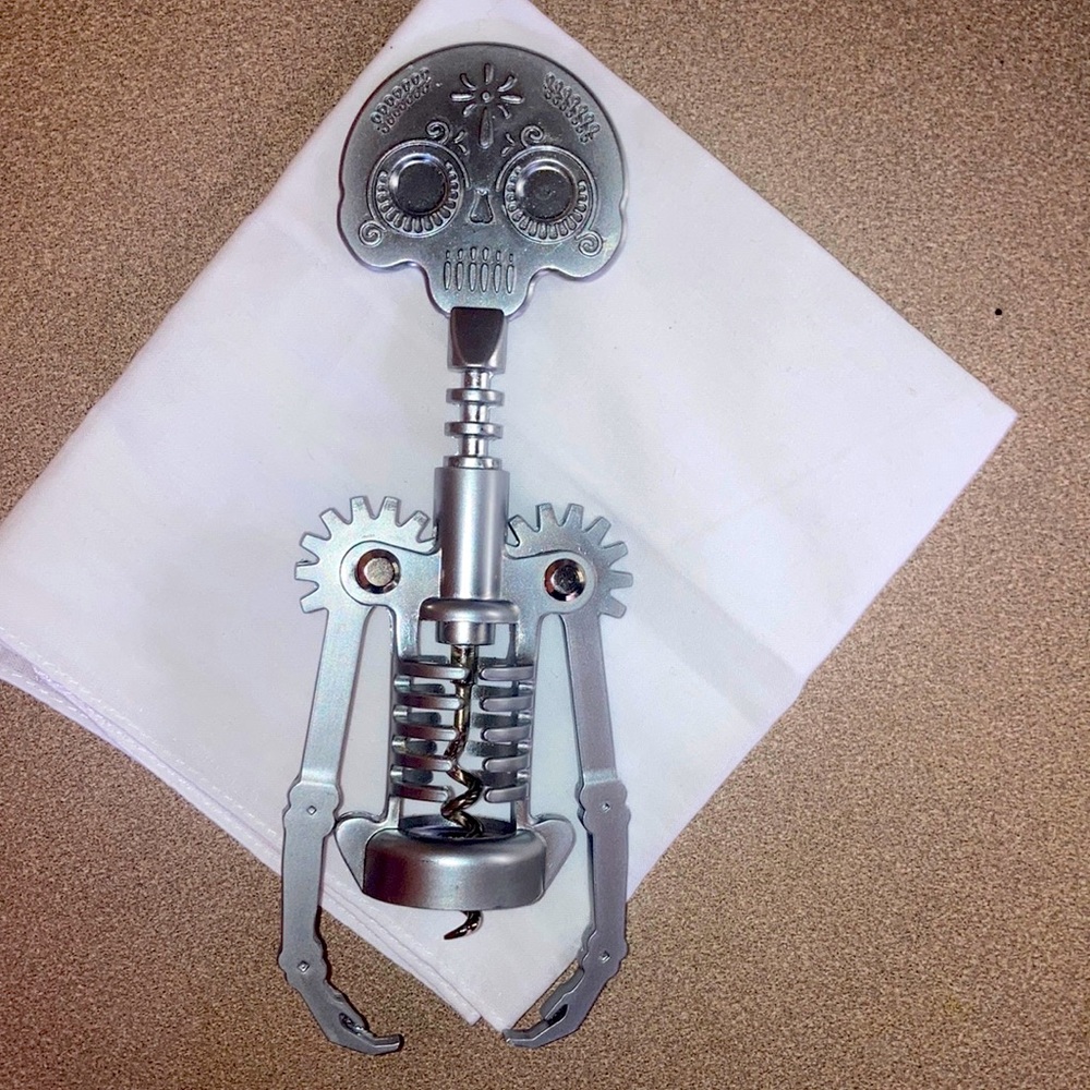 Wine opener - sugar skull design
